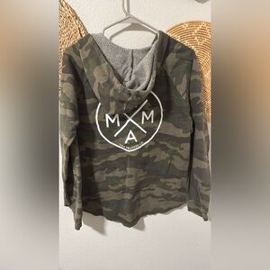 Tiny truckers mama Camo Hoodie with Logo